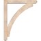 Ekena Millwork Thorton Craftsman Smooth Bracket w/ Offset Brace, Douglas Fir, 5 1/2"W x 36"D x 44"H BKT0604X36X44THR04SDF - alternate 3